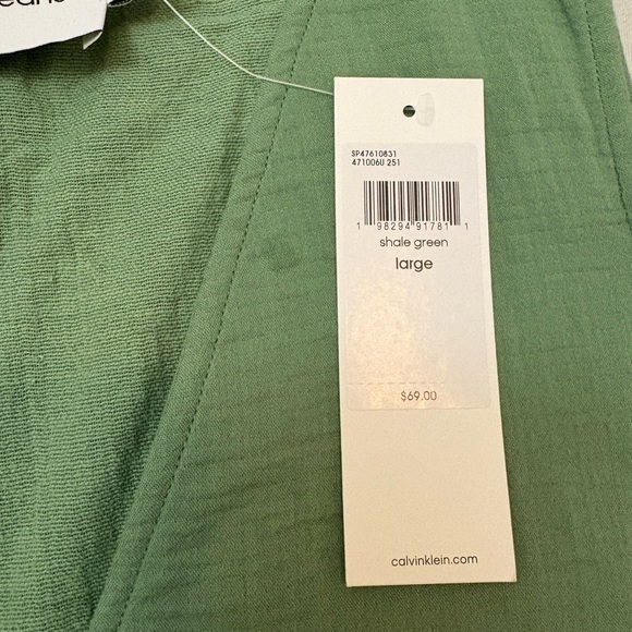 Calvin Klein Sage V-Neck Blouse - Picture 8 of 12